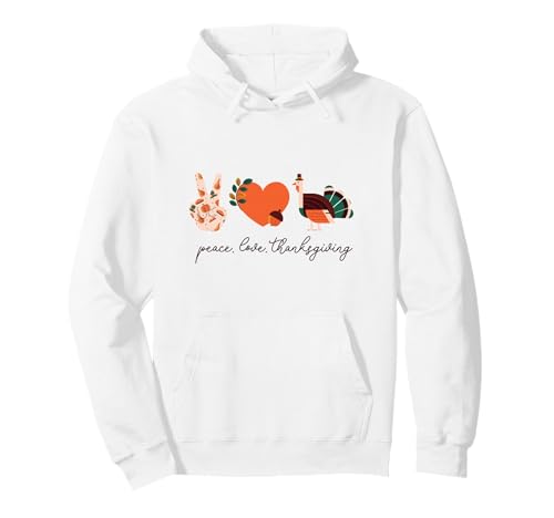 Autumn Love Vibes and Turquie Peace, Love, Thanksgiving Sweat à Capuche