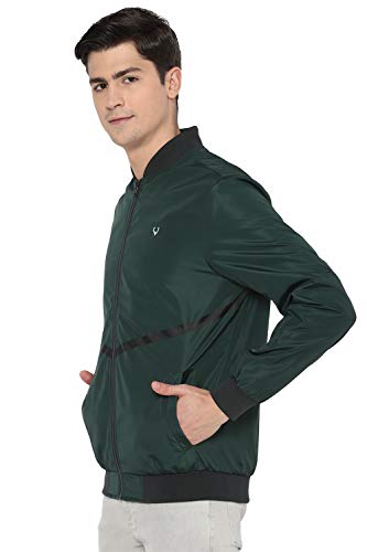 Image of Allen Solly Men's Polyester Solid Car Standard Length Coat