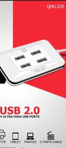 Image of QUANTRON QUH-220 USB 4 Port Hub for Desktop Server PC Notebook Laptop.
