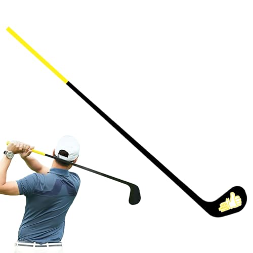 Pratique de swing de golf en salle avec un bâton souple pour s'exercer chez soi