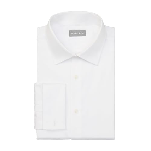 Michael Kors Men's Dress Shirt Comfort Stretch French Cuff Regular Fit4