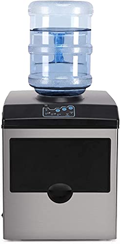 ywewsq Elektrische Eiswürfelmaschine, 2-in-1-Eismaschine mit Wasserspender, tragbare Eismaschine aus Edelstahl für die… – Bild 7