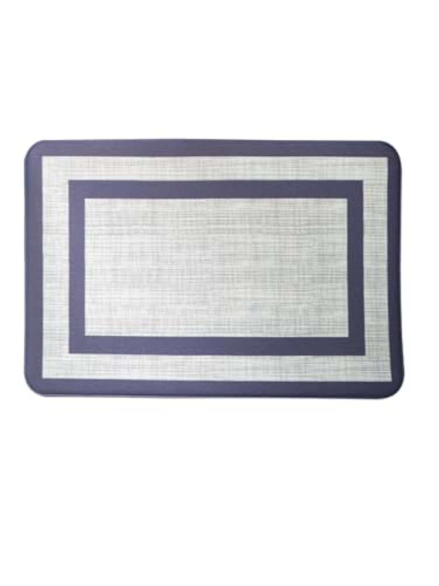 Anti-Fatigue Kitchen Mat, Grey Border Design