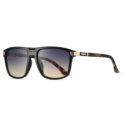 Image of Xpectrum Retro Rectangular Square Sunglasses for Men Women Vintage 70s 80s Mobster Gangster Style Rectangle Shades
