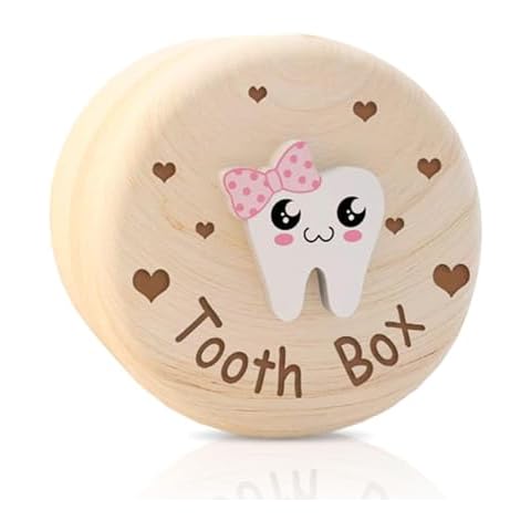 Wooden Tooth Storage Box for Children Cover