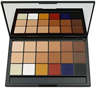 RCMA Makeup Vincent Kehoe KJB 18 Part Foundation & Concealer Palette, Professional Cream Makeup Artist Palette for Custom Complexion Mixing, Contour & Highlight Kit, Vegan & Cruelty-Free, (18 Colors)