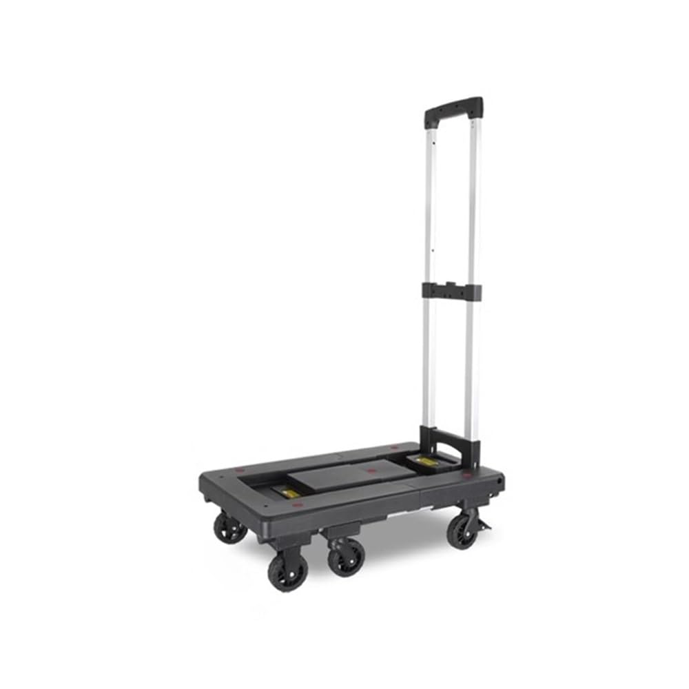 Handcart Household Fully Foldable Trolley Flatbed Portable Courier Trailer Light