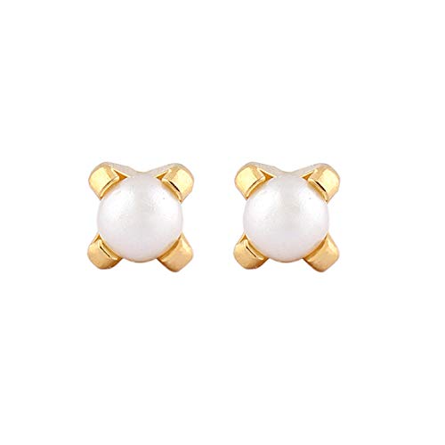 4MM White Pearl 24K Pure Gold Plated Ear Studs For Kids (B08B8QD7X6) Amazon Price History, Amazon Price Tracker