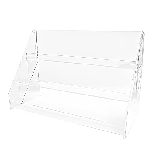Clear Acrylic 3 Tier Greeting card Stand for Retail Display Counters (DS43/400)