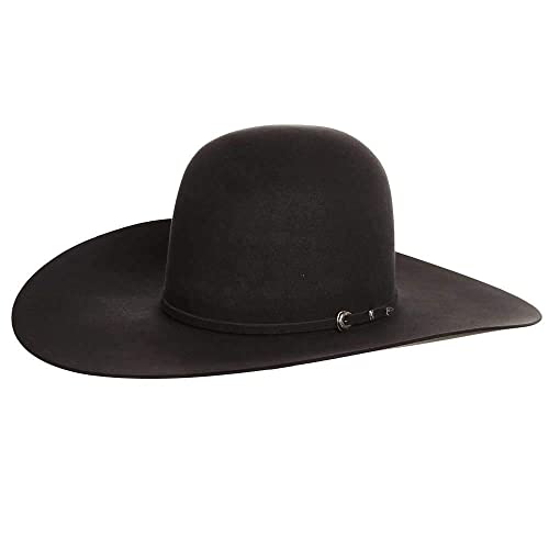 RODEO KING Mens RK315 RK 7X Self Band 5` Brim Open Felt 71/4 Charcoal