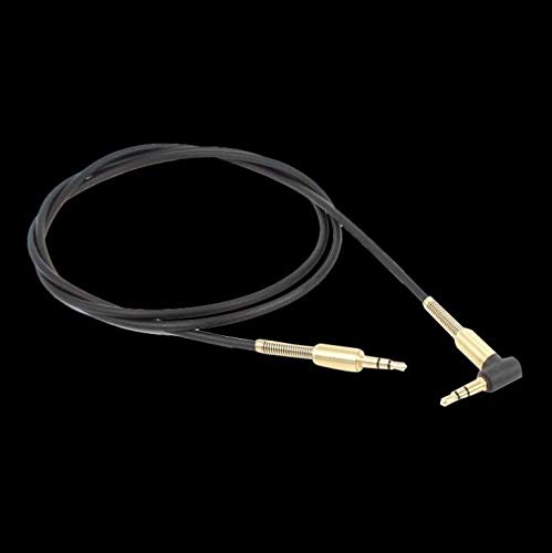 Davitu Cables, Adapters & Sockets - 500pcs 3.5mm Gold Plated Male To Male 90 Degree Angle Audio Aux Cable For Car Stereo PC - (Color Name: red)