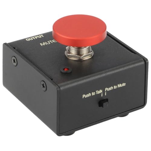 Momentary Microphone Mute/Talk Button with LED Indicator