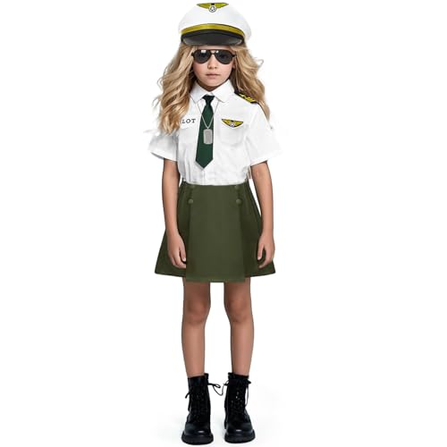Disfraz de piloto para niña con accesorios miniatura 2