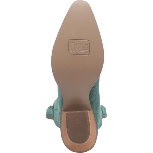 Image of Dingo Womens Out West Embroidered Snip Toe Casual Boots Mid Calf Mid Heel 2-3 inch