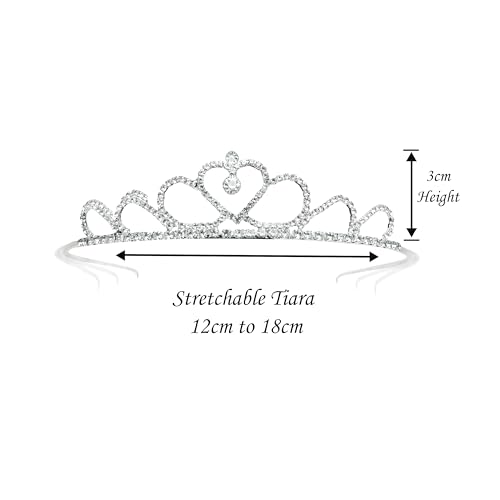 Image of DECOFY Birthday Sash & Crown Set - 3 Pc Combo with Tiara Crown Hairband, Sash & Pin (Pink), for Girls & Women of All Ages, Birthday Party Accessories, Stylish, Comfortable & Reusable Celebration Wear