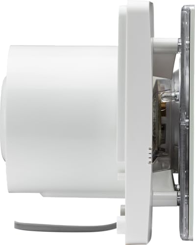 Knightsbridge IP45 100mm/4 inch LED Backlit Extractor Fan with Overrun Timer - White - Image 3