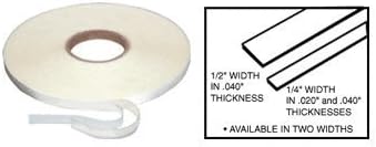 CRL 1/4 x .020 Transparent Acrylic Very Hi-Bond Adhesive Tape - 20 ft