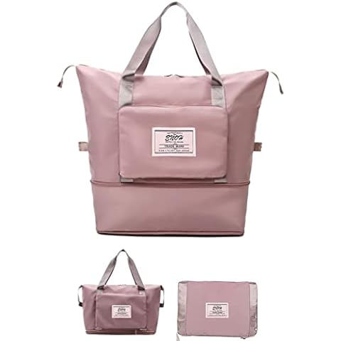 Faltbare Reisetasche mit großer Kapazität Wochenende Übernachtung Tasche Sporttasche Damen Wasserdicht Reisetasche Umhänge Handtasche Cover
