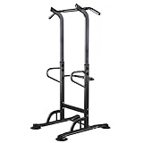SogesGame Height Adjustable Dip Station,Multi-Functional Workout Bar Tower,Pull-up Power Tower Bar Station for Home Gym,Training Fitness Exercise Equipment,330LBS