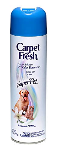 Carpet Fresh No Vacuum Foam Carpet Refresher, Super Pet 10.50 oz (Pack of 4)