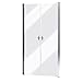 Produktbild Tidyard Duschabtrennung Duschtür Glas 80cm Safe Night Shower Door Swing Door Glass Door Shower Enclosure 5 mm Tempered Safety Glass for Shower Room