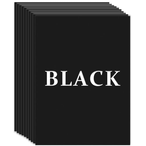 25 thick paper cards, 250GSM thick paper, for invitations, DIY cards, greeting card making, printing, postcards, photos (black, 8.5x11 inches)