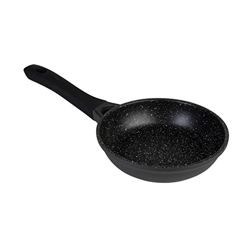 wenco Bratpfanne, Ø 20 cm, Induktionsgeeignet, Antihaftbeschichtetes Aluminium, Schwarz