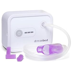 Dr. Noze Best – NozeBot | Electric Baby Nasal Aspirator | Hospital Grade Suction | Nose Sucker and Nasal Vacuum | Safe for Infants and Toddlers (Mild to Severe Congestion – The Original NozeBot)