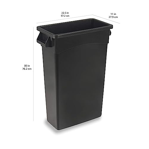 Amazon Basics H8322BK-A2 Rectangular Commercial Slim Trash Can thumb #5