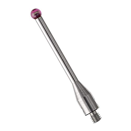 CMM Touch Probe Stylus 2mm Ruby Ball M2 Threaded Shank 20mm Long A-5000 ...