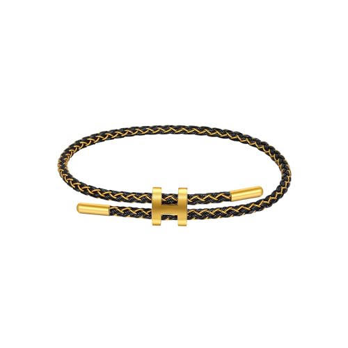 Image of AIMADE Bracelets for Women Adjustable Charm Bracelet, 18k Gold-plated Buckle Design Titanium Steel Wire Rope Women's Gift Jewelry