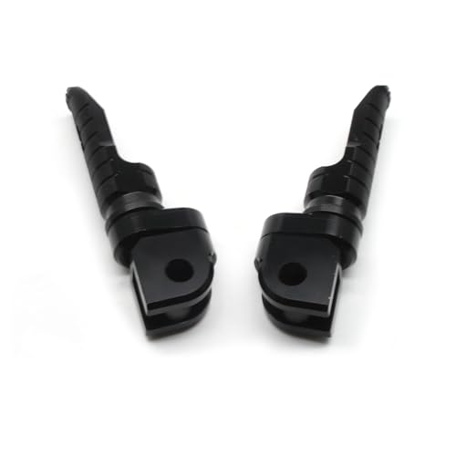 Image of MZS Motorcycle Foot Pegs Compatible with ZX4R ZX4RR ZX25R EX 400 500 Z400 Z500 2018-2026, Front Adjustable Footpegs Rider Foot Pedal Black CNC