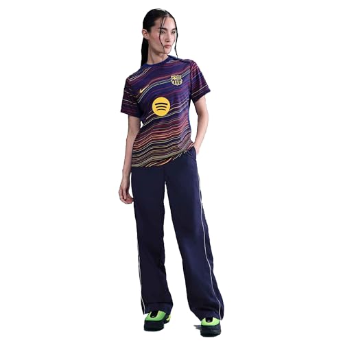 T-shirt de football Nike Dri-FIT respirant FC Barcelone Academy Pro femme anti-transpiration