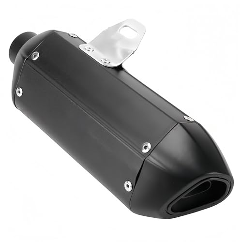 Tuyau d'échappement de moto universel 28mm noir pour remplacer votre silencieux usé