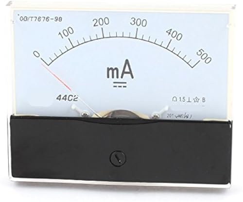 Ampèremètre analogique CC 44C2 de 0 à 2A avec cadran à aiguille précis pour tableau
