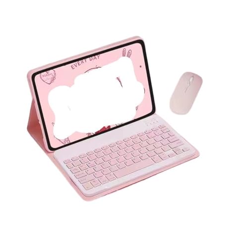 Funda con teclado QWERTY OPPO Pad 3 Pro 12.1 y ratón inalámbrico rosa