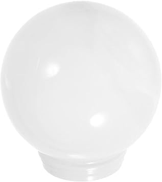Angoily 4 Inch White Acrylic Replacement Globe Round Lamp Shade Covers for Ceiling Wall Fixtures Lamp Posts Streetlight 100mm