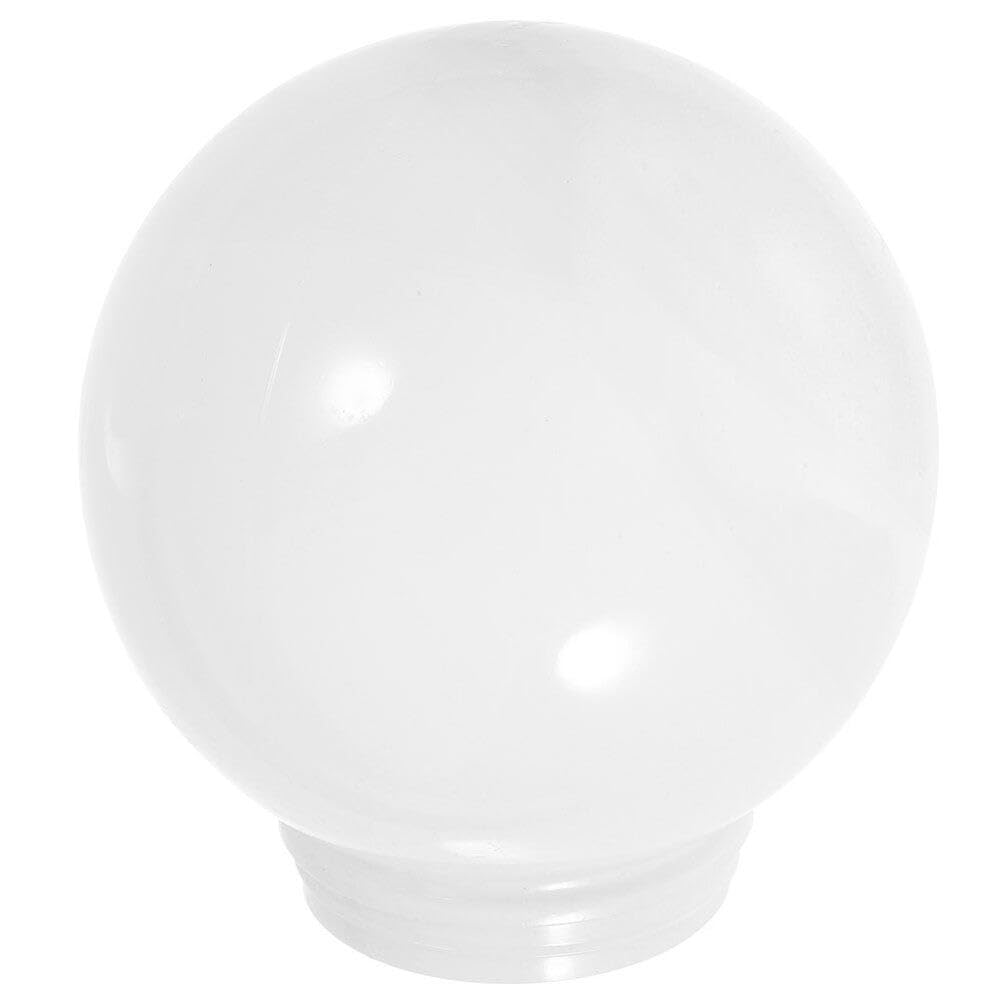 Angoily 4 Inch White Acrylic Replacement Globe Round Lamp Shade Covers for Ceiling Wall Fixtures Lamp Posts Streetlight 100mm