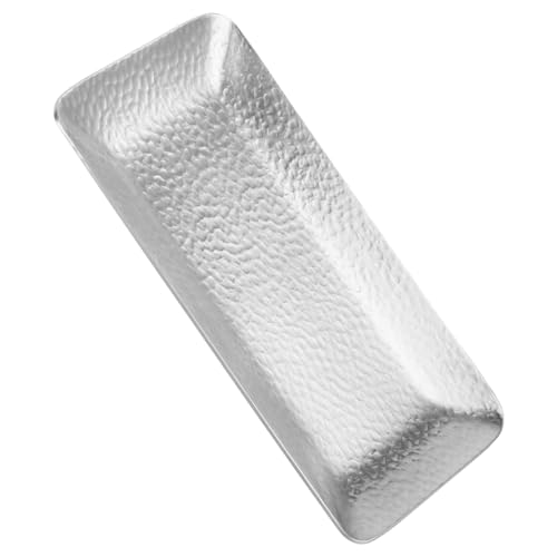 Cabilock Bandeja De Almacenamiento Bandejas El Secado Tocador Pararse Tabla De Quesos Titular De La Joyería Plato De Almacenamiento De Toallas Baratijas Tapa Oro Acero Inoxidable 304 Silver