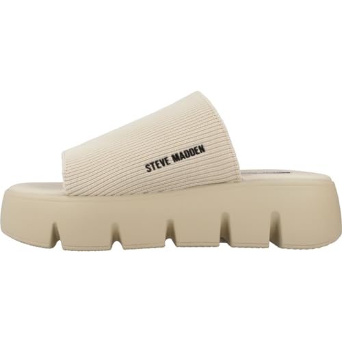 Steve Madden Big Shot Sand 36 aux lignes graphiques et talon structuré unique