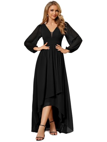 Ever-Pretty Abiti da Damigella d'Onore Maniche Lunghe Manica della Lanterna