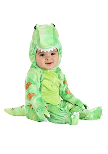 Disfraz bebé T-Rex verde 12-18 meses miniatura 1