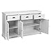 COSTWAY Aparador de Cocina Buffet Cómoda Gabinete con 3 Cajones y 3...