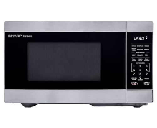 SHARP SMC0962KSC Carousel® Countertop Microwave Oven 0.9 c.u. ft. 900W Stainless Steel