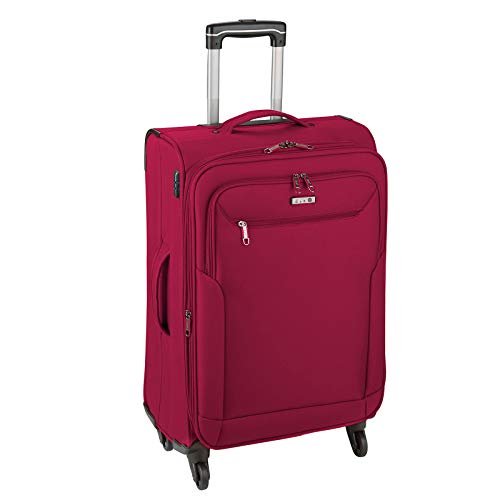 D&N Travel Line 6804 Koffer, 76 cm, 98L, Dunkelrot
