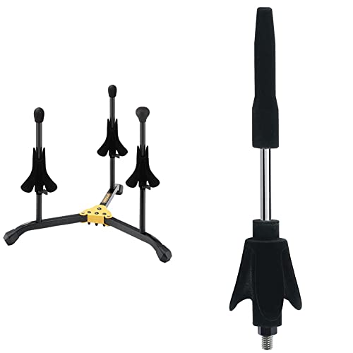 Hercules Trumpet/Cornet/Flugelhorn Stand Bundle with Flute/Clarinet Peg