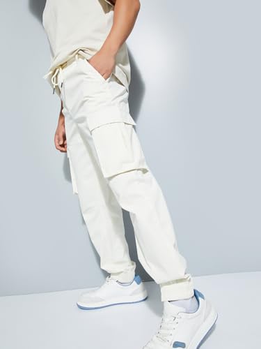 Image of Max Men's Relaxed Fit Low Rise URB N Solid Cargo Joggers
