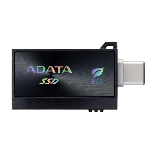 ADATA SC730 External SSD - Up to 600 MB/s- USB 3.2 Gen 2 Dual USB-C and USB-A External Portable SSD, 512GB - Detailed View