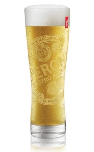 Peroni Signature Italian Beer Glass | Set of 2 Glasses