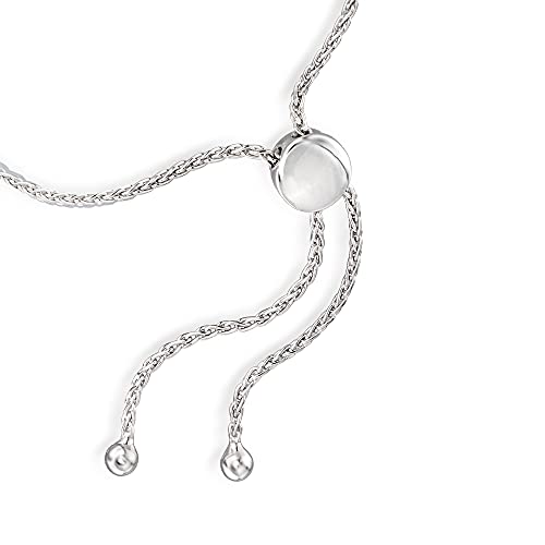 Ross-Simons 1.30 ct. t.w. Sapphire and .20 ct. t.w. Diamond Bolo Bracelet in Sterling Silver3